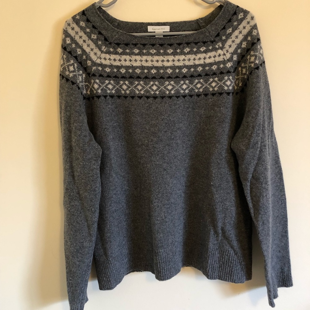 Garnet hill lambs wool sweater xl